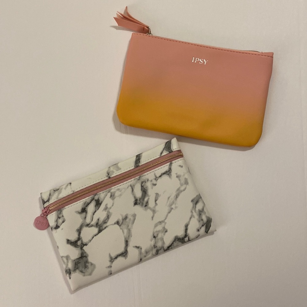 Ipsy Make-Up Bags marbled and ombré NEW